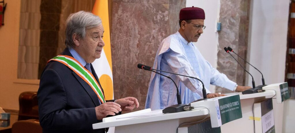 Niger : Le chef de l’ONU appelle à la libération immédiate du Président et à sa réintégration à la tête de l’Etat 1 Niger : Le chef de l’ONU appelle à la libération immédiate du Président et à sa réintégration à la tête de l’Etat