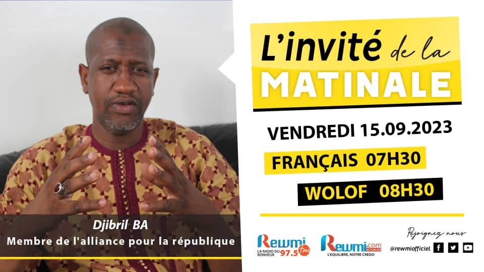 Invite de la Matinale ! Avec Djibril BA 15 Septembre 2023 Fr 2 IMG 20230915 WA0028