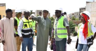 Barthélémy DIAS a effectué une visite pour s'enquérir de l'état d'avancement du chantier