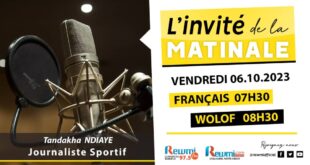 Invite de la Matinale ! Avec Tandkha NDIAYE 06 Octobre 2023 Wlf