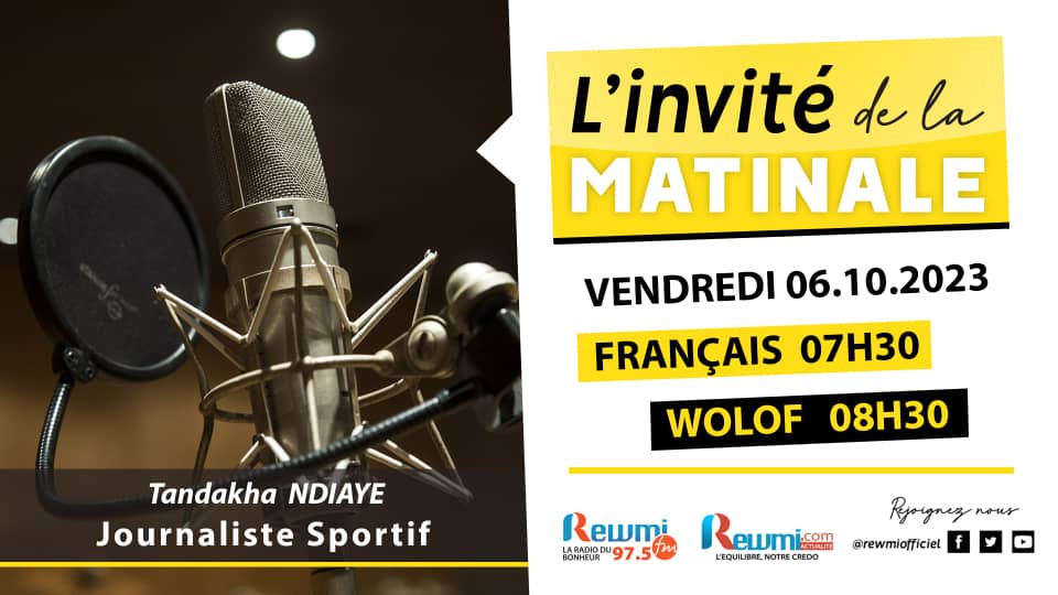 Invite de la Matinale ! Avec Tandkha NDIAYE 06 Octobre 2023 Wlf