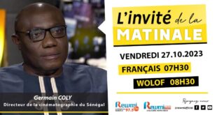Invite de la Matinale ! Avec Germain COLY 27 Octobre 2023 Fr