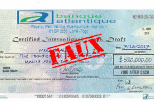 Faux Cheque