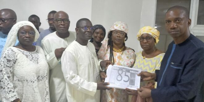 Élection présidentielle de 2024,la Coalition Aly Ngouille 2024  à  l'assaut, plus de 32000 parrains enregistres  dans certains délégués régionaux.