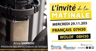 Invite de la Matinale ! Avec Anna SAMBOU 29 Novembre 2023 Wlf