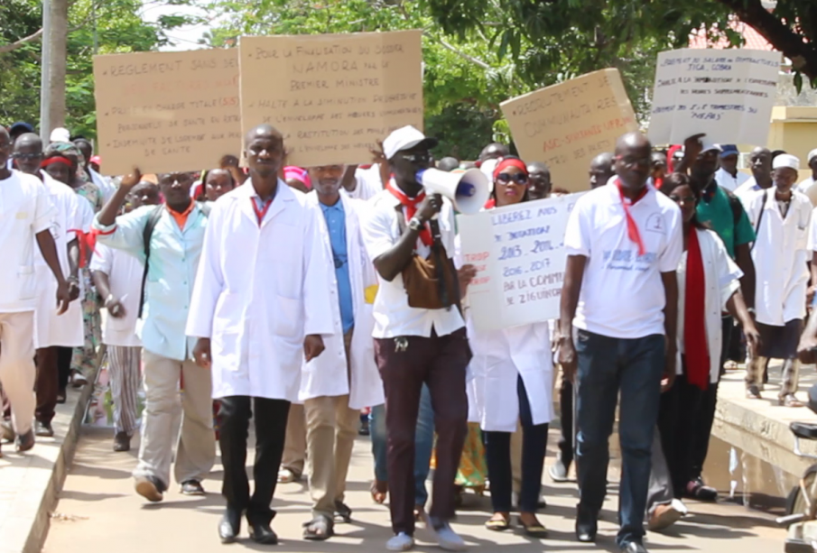 Ziguinchor: Les blouses blanches réclament des arrières de primes 1 syndicats sante 905x613 1