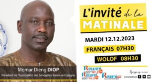 Invite de la Matinale ! Avec Momar Dieng Diop 12 Décembre 2023 Fr