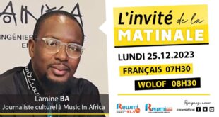 Invite de la Matinale ! Avec lamine BA 25 Décembre 2023 Fr