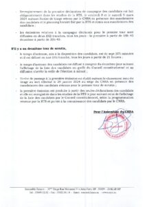 Présidentielle 2024 : La campagne électorale fixée au 10 mars 3 Communiqu eacute relatif agrave la diffusion du temps d 039 antenne des candidats agrave l 039 eacute lection pr eacute sidentielle du 24 mars 2024 page 0002