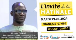 Invite de la Matinale ! Avec Moussa Thiaré 19 Mars 2024