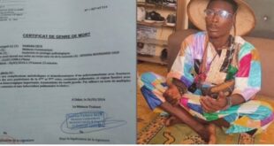 ceritificat genre mort