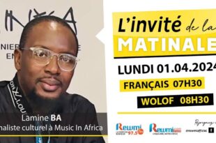Invite de la Matinale ! Avec Lamine BA 01 Avril 2024