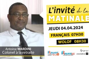 Invite de la Matinale ! Avec Antoine WARDINI Colonel à la retraite 04 Avril 2024 Fr