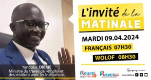 Invite de la Matinale ! Avec Yancoba DIEME 09 Avril 2024