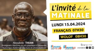 Invite de la Matinale ! Avec Aboubekr THIAM 15 Avril 2024 Fr