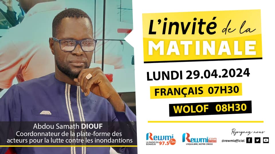 Invite de la Matinale ! Avec Abdou Samath DIOUF 29 Avril 2024 Wlf 2 Invite de la Matinale ! Avec Abdou Samath DIOUF 29 Avril 2024 Fr