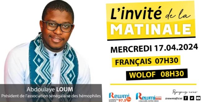 Invite de la Matinale ! Avec Abdoulaye LOUM 17 Avril 2024
