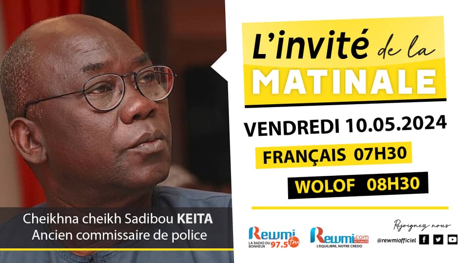 Invite de la Matinale ! Avec Cheikhna cheikh Sadibou KEITA 10 Mai 2024 Fr