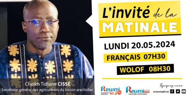 Invite de la Matinale ! Avec Cheikh Tidiane CISSÉ 20 Mai 2024