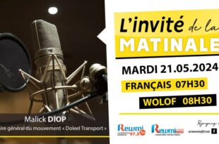 Invite de la Matinale ! Avec Malick DIOP 21 Mai 2024 Fr