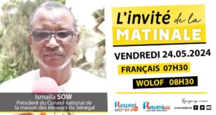 Invite de la Matinale ! Avec Ismaïla SOW 24 Mai 2024 Fr