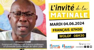 Invite de la Matinale ! Avec Professeur Moussa DIAW 04 Juin 2024 Fr