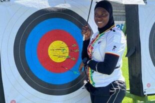 Fatoumata Sylla archere remporte la premiere place africaine tir a larc 696x392 1