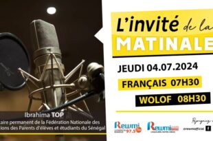 Invite de la Matinale ! Avec Ibrahima TOP 04 Juillet 2024