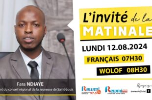 Invite de la Matinale ! Avec Fara NDIAYE 12 Aout 2024