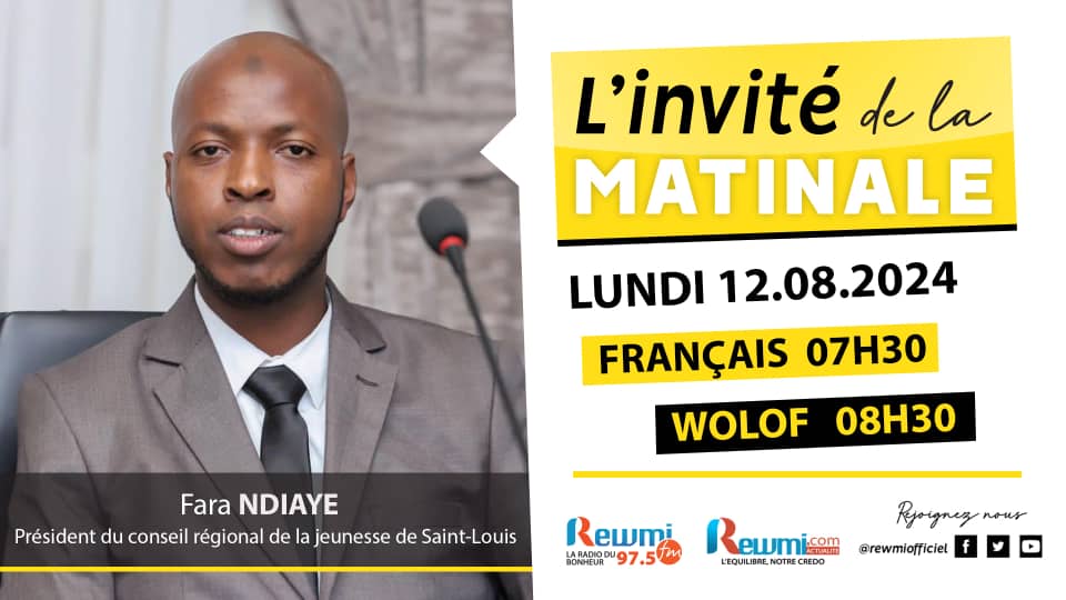 Invite de la Matinale ! Avec Fara NDIAYE 12 Aout 2024