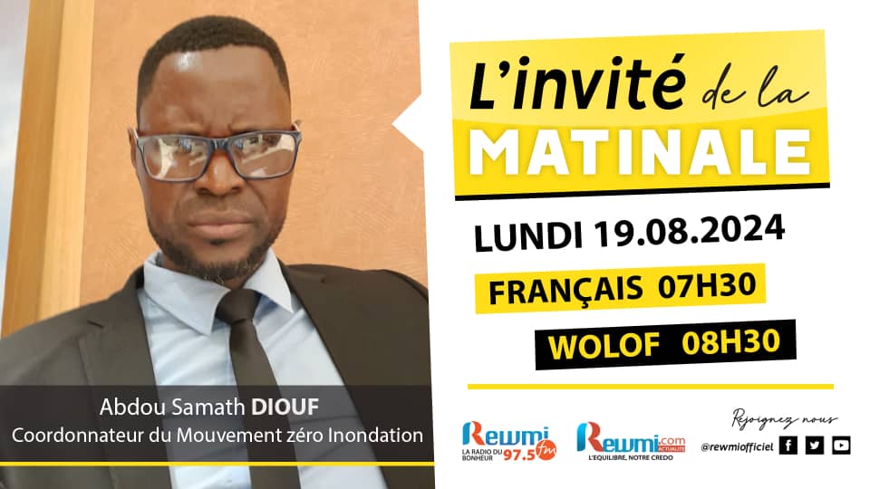 Invite de la Matinale ! Avec Abdou Samath DIOUF 19 Aout 2024 Fr