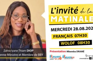 Invite de la Matinale ! Avec Zahra Iyane Thiam DIOP 28 Aout 2024 Fr