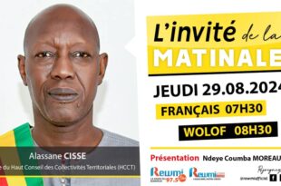 Invite de la Matinale ! Avec Alassane CISSE 29 Aout 2024 Fr