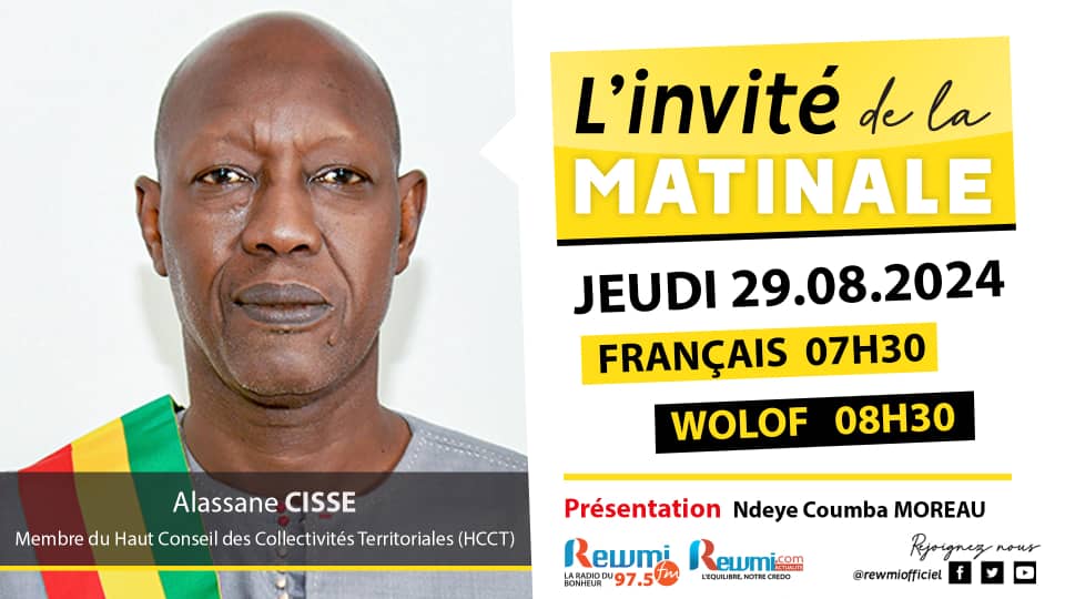 Invite de la Matinale ! Avec Alassane CISSE 29 Aout 2024 Fr