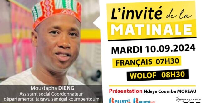 Invite de la Matinale ! Avec Moustapha DIENG 10 Septembre 2024