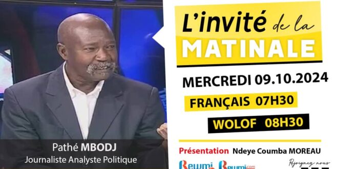 Invite de la Matinale ! Avec Pathé MBODJ 09 Octobre 2024