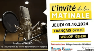Invite de la Matinale ! Avec Ibrahima DIALLO 03 Octobre 2024 Fr