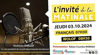 Invite de la Matinale ! Avec Ibrahima DIALLO 03 Octobre 2024 Fr
