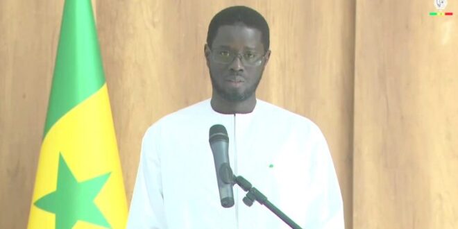 Le president Bassirou Diomaye Faye condamne les violences electorales 750x430 1