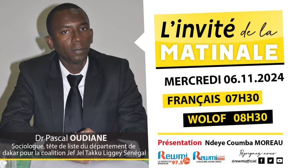 Invite de la Matinale ! Avec Dr. Pascal OUDIANE 06 Novembre 2024 Fr