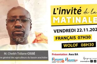 Invite de la Matinale ! Avec M. Cheikh Tidiane CISSÉ 22 Novembre 2024