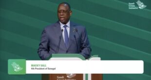 Forum Saudi Green Initiative de Riyad: Invité, Macky SALL aborde le financement de l'action climatique pour l'Afrique