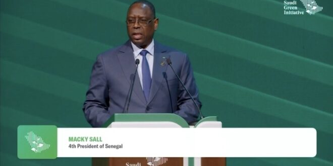 Forum Saudi Green Initiative de Riyad: Invité, Macky SALL aborde le financement de l'action climatique pour l'Afrique
