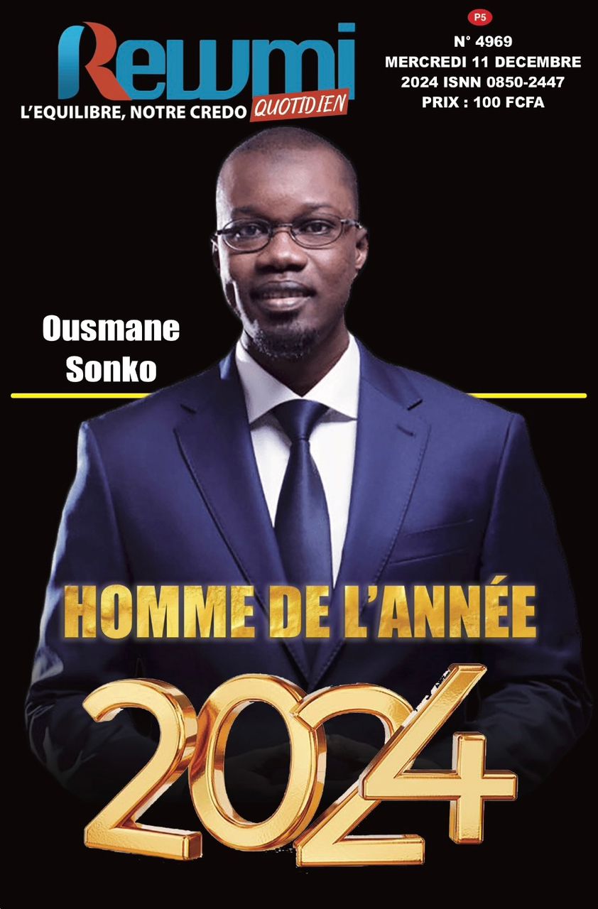OUSMANE SONKO, HOMME DE L'ANNEE 2024 2 IMG 20241211 WA0036
