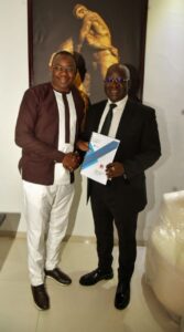 Séance de Travail: Mamadou Lamine Dianté, Président du HCDS, rend visite au président du MEDS, Mbagnick DIOP 2 IMG 20241211 WA0069