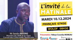 Invite de la Matinale ! Avec M. Samba NDONG 10 Décembre 2024