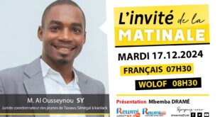 Invite de la Matinale ! Avec M. Al Ousseynou SY 17 Décembre 2024