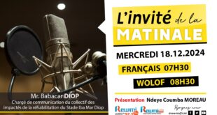 Invite de la Matinale ! Avec Mr. Babacar DIOP 18 Décembre 2024