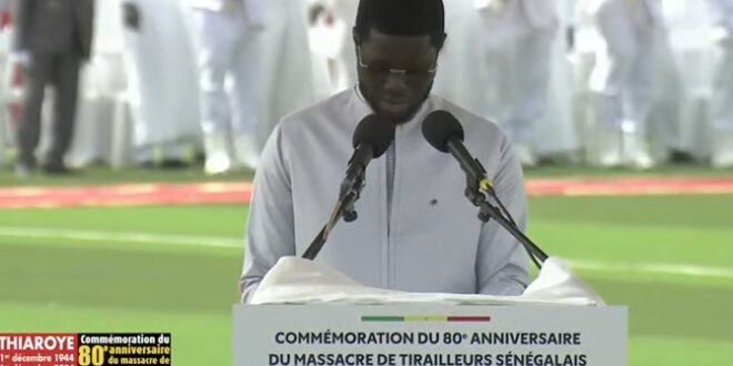 80éme Anniversaire du "MASSACRE DE THIAROYE":  Bassirou Diomaye Faye ressuscite la mémoire des tirailleurs sénégalais