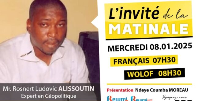 Invite de la Matinale ! Avec Mr. Rosnert Ludovic ALISSOUTIN 08 Janvier 2025